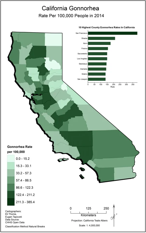 California Gonorrhea Rates