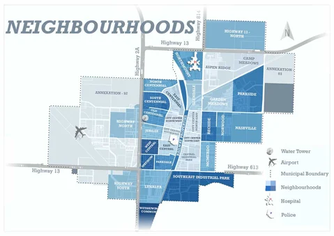 Wetaskiwin Neighbourhoods